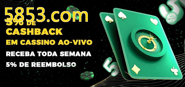 Promoções do cassino ao Vivo 5853.com